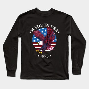 Made in USA 1975 - Patriotic National Eagle Long Sleeve T-Shirt